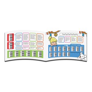 Accordion with music book - black